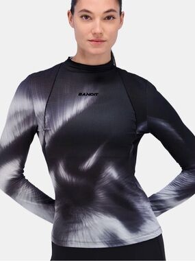 Bandit Running Women’s Auragrid Mockneck Long Sleeve Small NWT